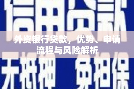 晋宁外资银行贷款，优势、申请流程与风险解析