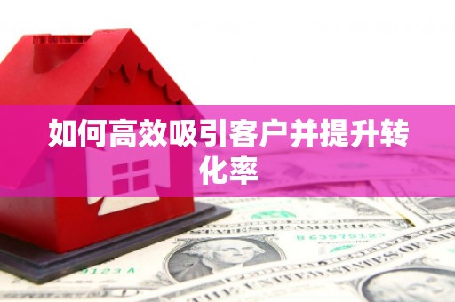 晋宁如何高效吸引客户并提升转化率