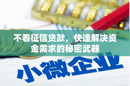晋宁不看征信贷款，快速解决资金需求的秘密武器