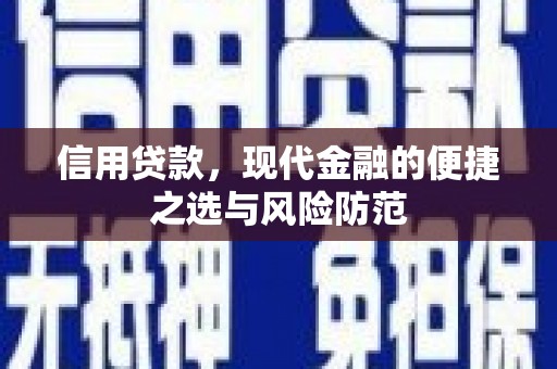 晋宁信用贷款，现代金融的便捷之选与风险防范
