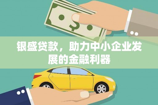 晋宁银盛贷款，助力中小企业发展的金融利器
