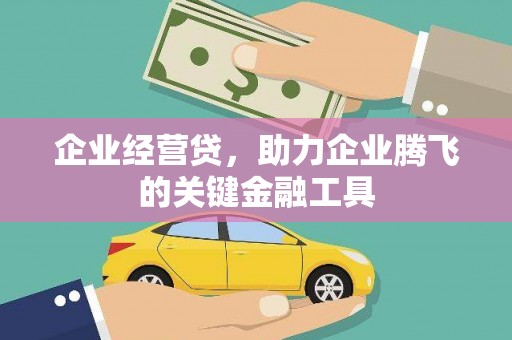 晋宁企业经营贷，助力企业腾飞的关键金融工具