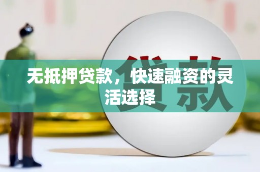 晋宁无抵押贷款，快速融资的灵活选择