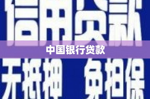 晋宁中国银行贷款