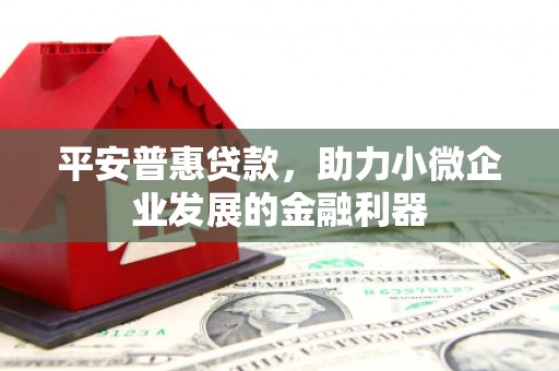 晋宁平安普惠贷款，助力小微企业发展的金融利器