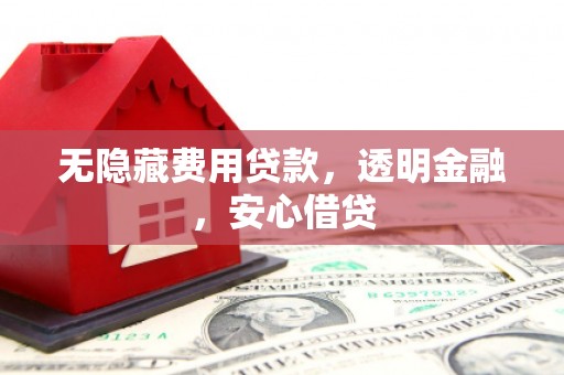 晋宁无隐藏费用贷款，透明金融，安心借贷
