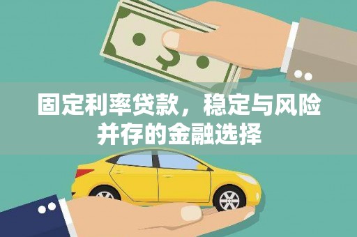 晋宁固定利率贷款，稳定与风险并存的金融选择