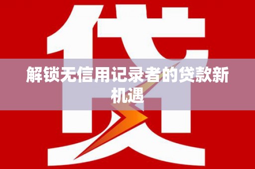 晋宁解锁无信用记录者的贷款新机遇