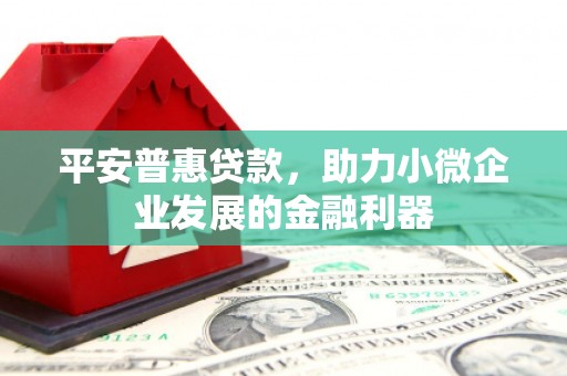 晋宁平安普惠贷款，助力小微企业发展的金融利器