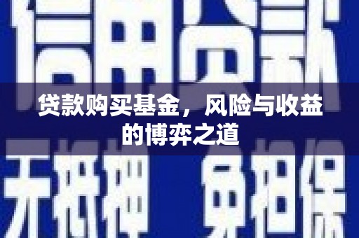 晋宁贷款购买基金，风险与收益的博弈之道