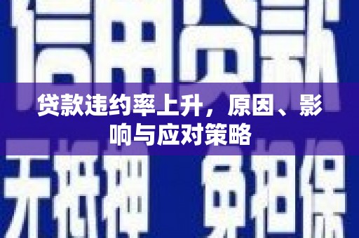 晋宁贷款违约率上升，原因、影响与应对策略