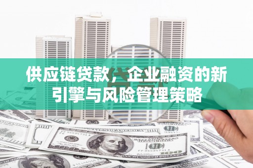 晋宁供应链贷款，企业融资的新引擎与风险管理策略