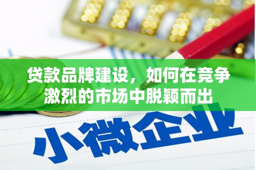 晋宁贷款品牌建设，如何在竞争激烈的市场中脱颖而出