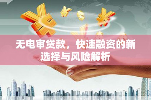 晋宁无电审贷款，快速融资的新选择与风险解析