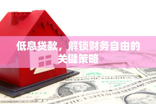 晋宁低息贷款，解锁财务自由的关键策略