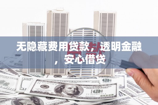 晋宁无隐藏费用贷款，透明金融，安心借贷