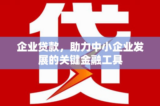 晋宁企业贷款，助力中小企业发展的关键金融工具