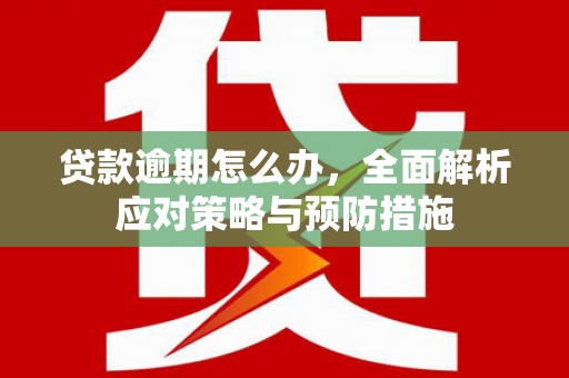 晋宁贷款逾期怎么办，全面解析应对策略与预防措施