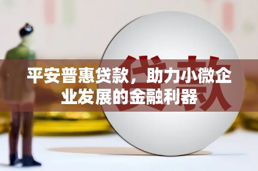 晋宁平安普惠贷款，助力小微企业发展的金融利器