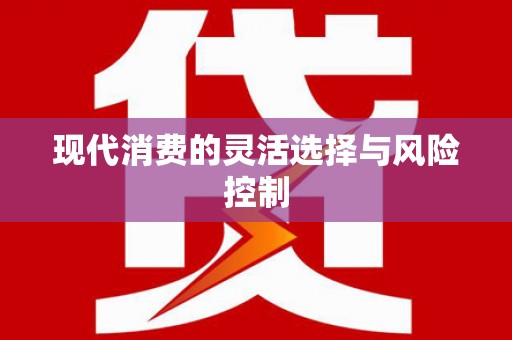 晋宁现代消费的灵活选择与风险控制