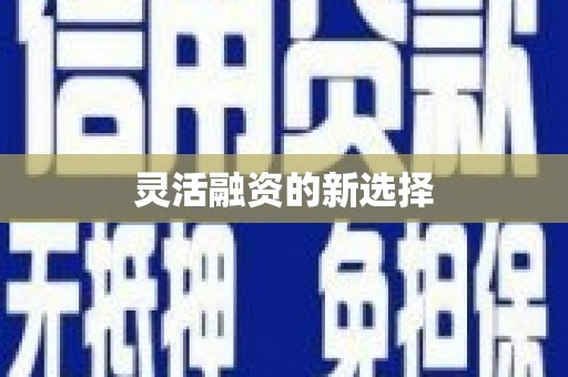 晋宁灵活融资的新选择